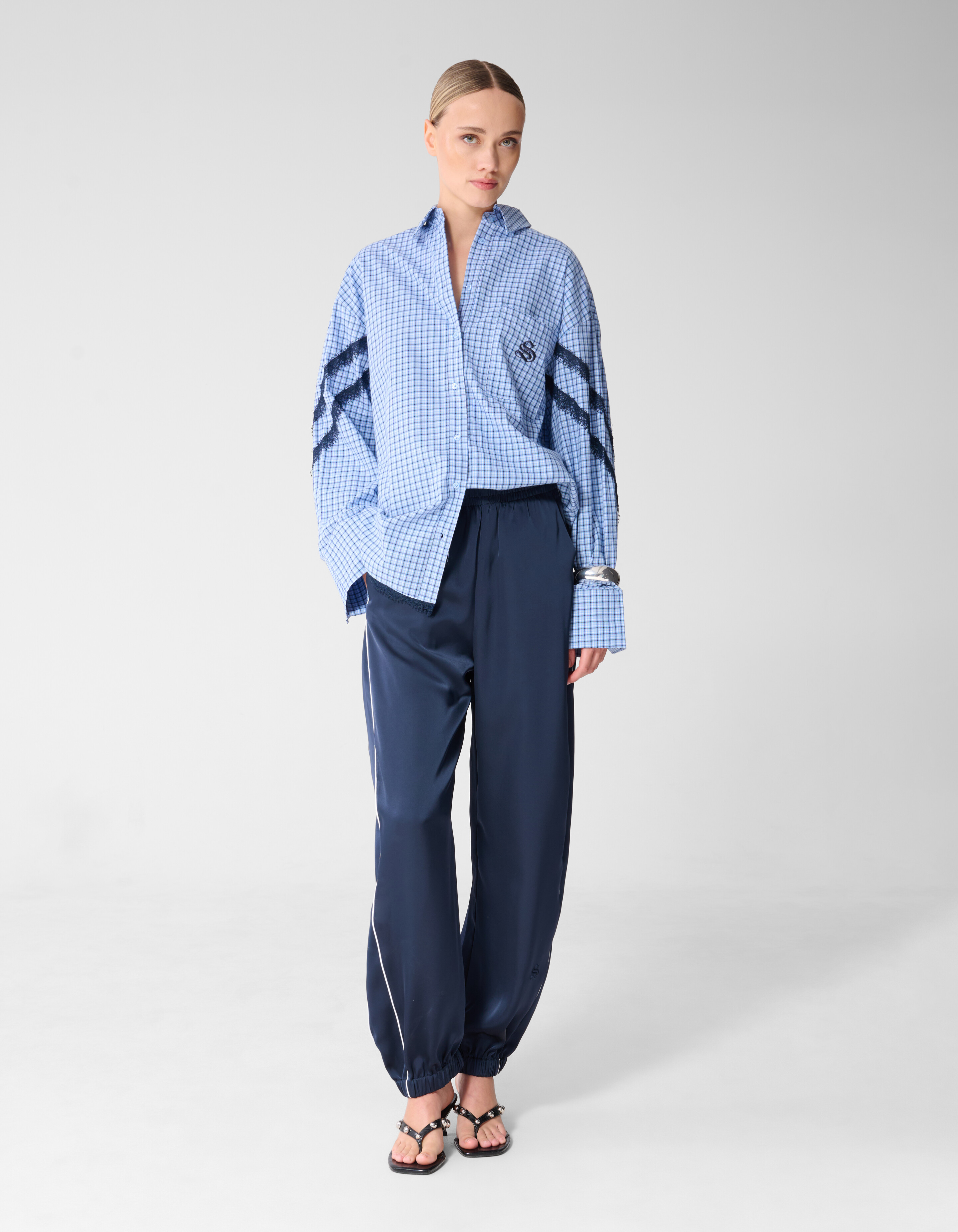 Satin Jogger Dunkelblau SHOEBY WOMEN