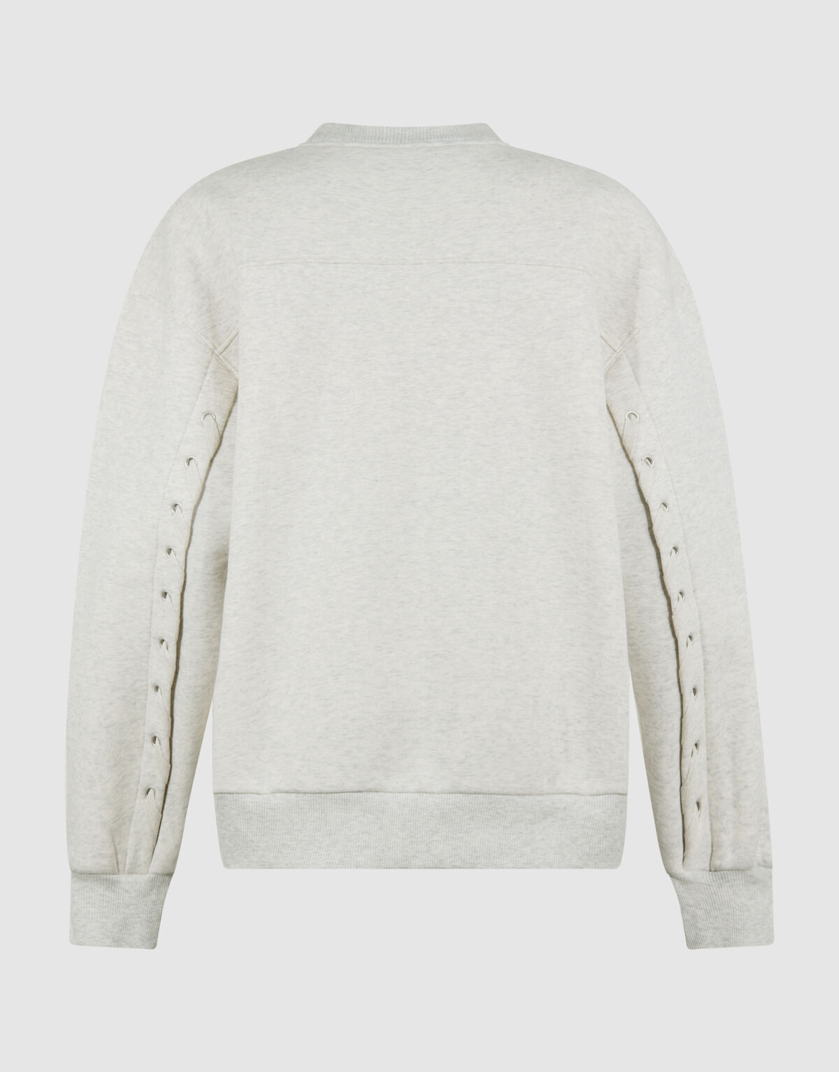 Pullover mit Schnürung in Hellgrau SHOEBY WOMEN