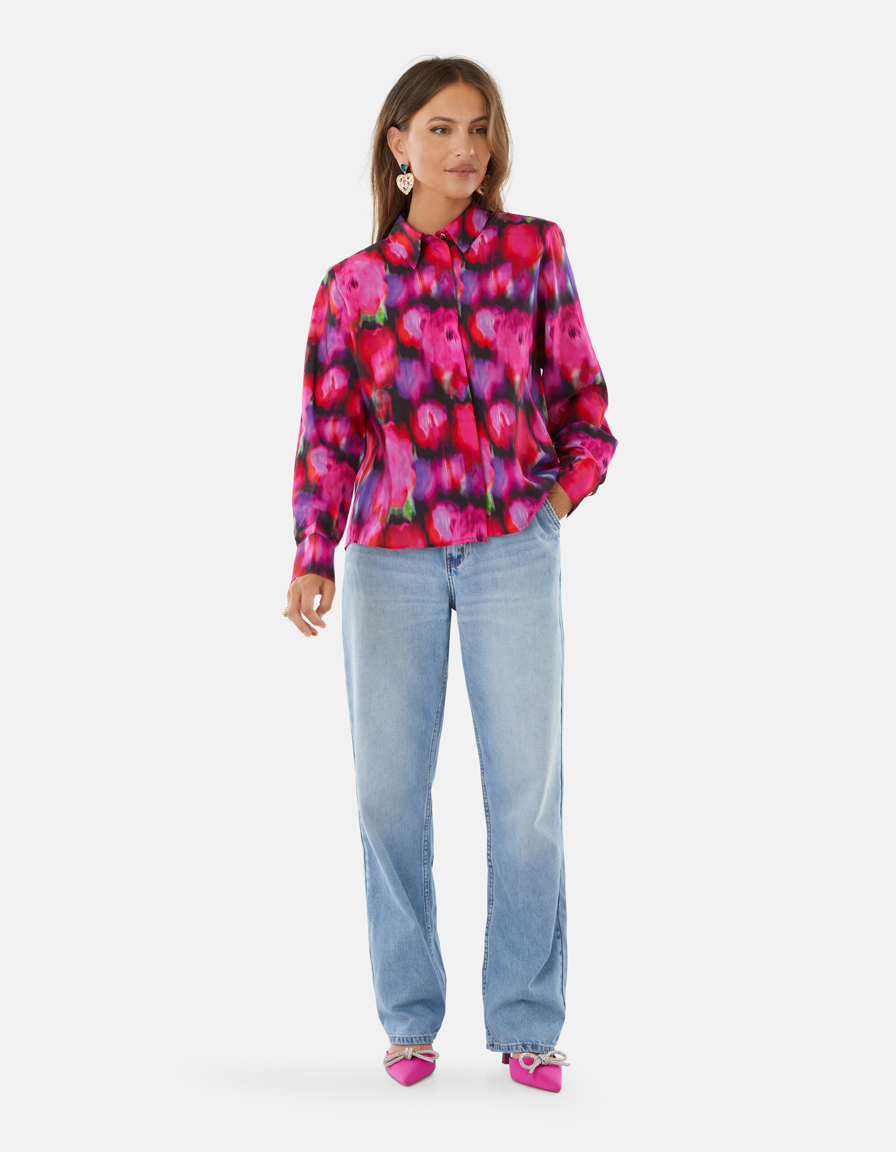 Bedruckte Bluse Pink By Lizzy SHOEBY WOMEN