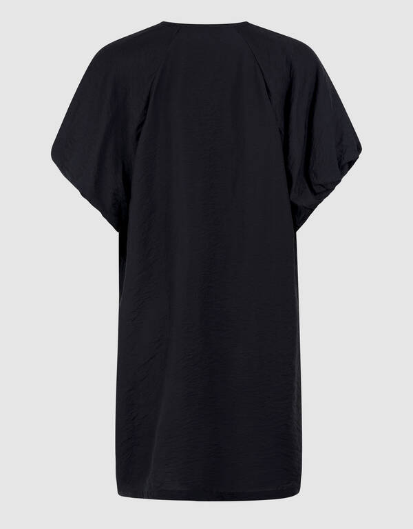 V-Ausschnitt Mini Kleid Schwarz SHOEBY WOMEN