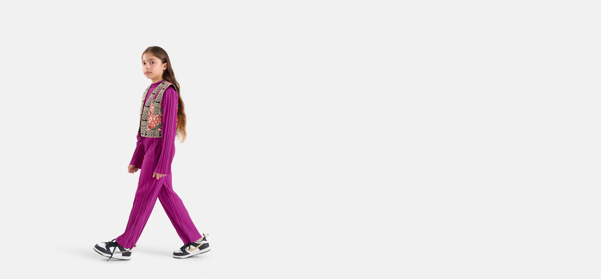 Plissee Palazzo Hose Violett SHOEBY GIRLS