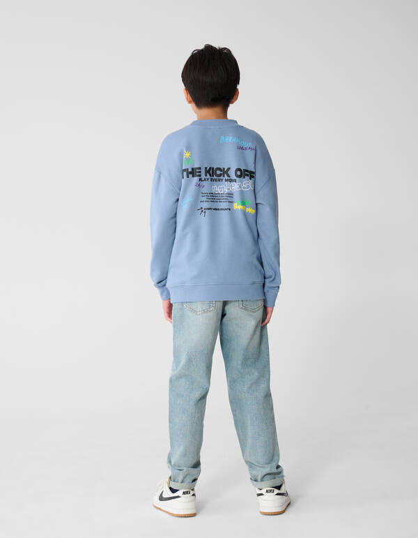 Kick Off Artwork Sweatshirt Hellblau SHOEBY BOYS