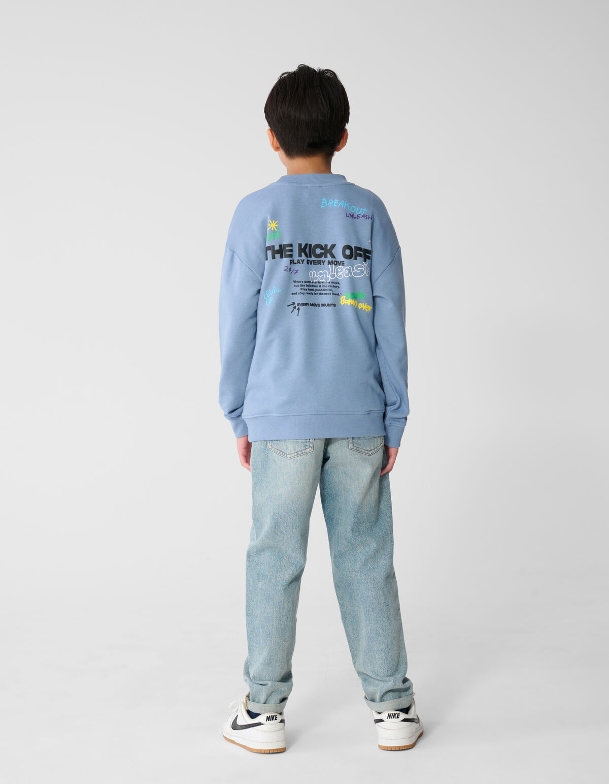 Kick Off Artwork Sweatshirt Hellblau SHOEBY BOYS