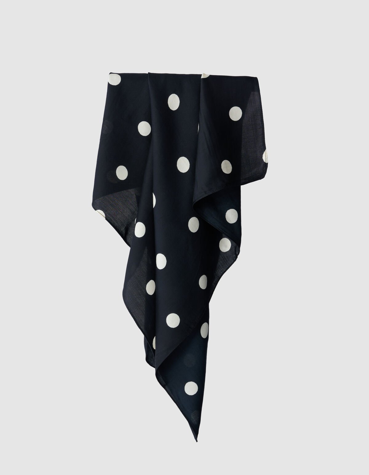 Satinschal mit Punkten Schwarz SHOEBY ACCESSOIRES