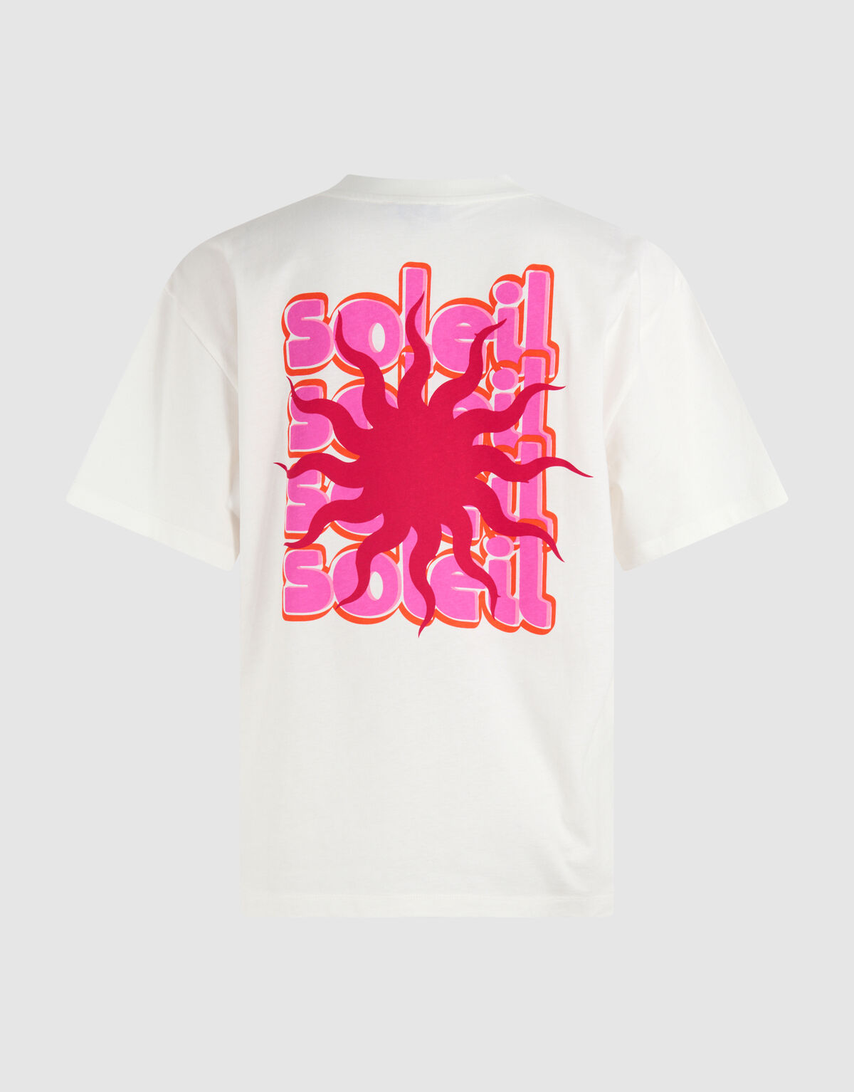 Sun Artwork T-shirt Off White SHOEBY WOMEN