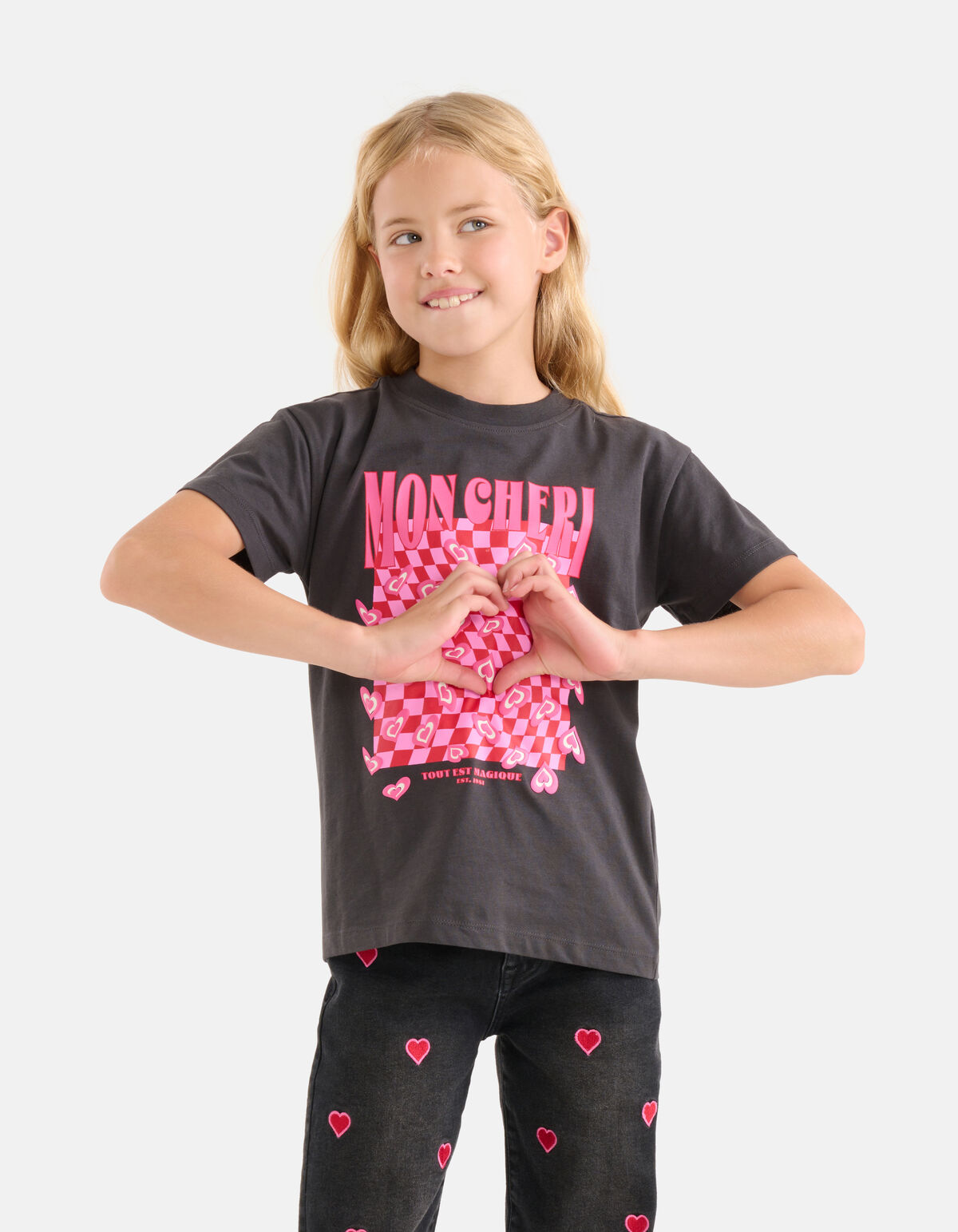Artwork T-shirt Dunkelgrau SHOEBY GIRLS