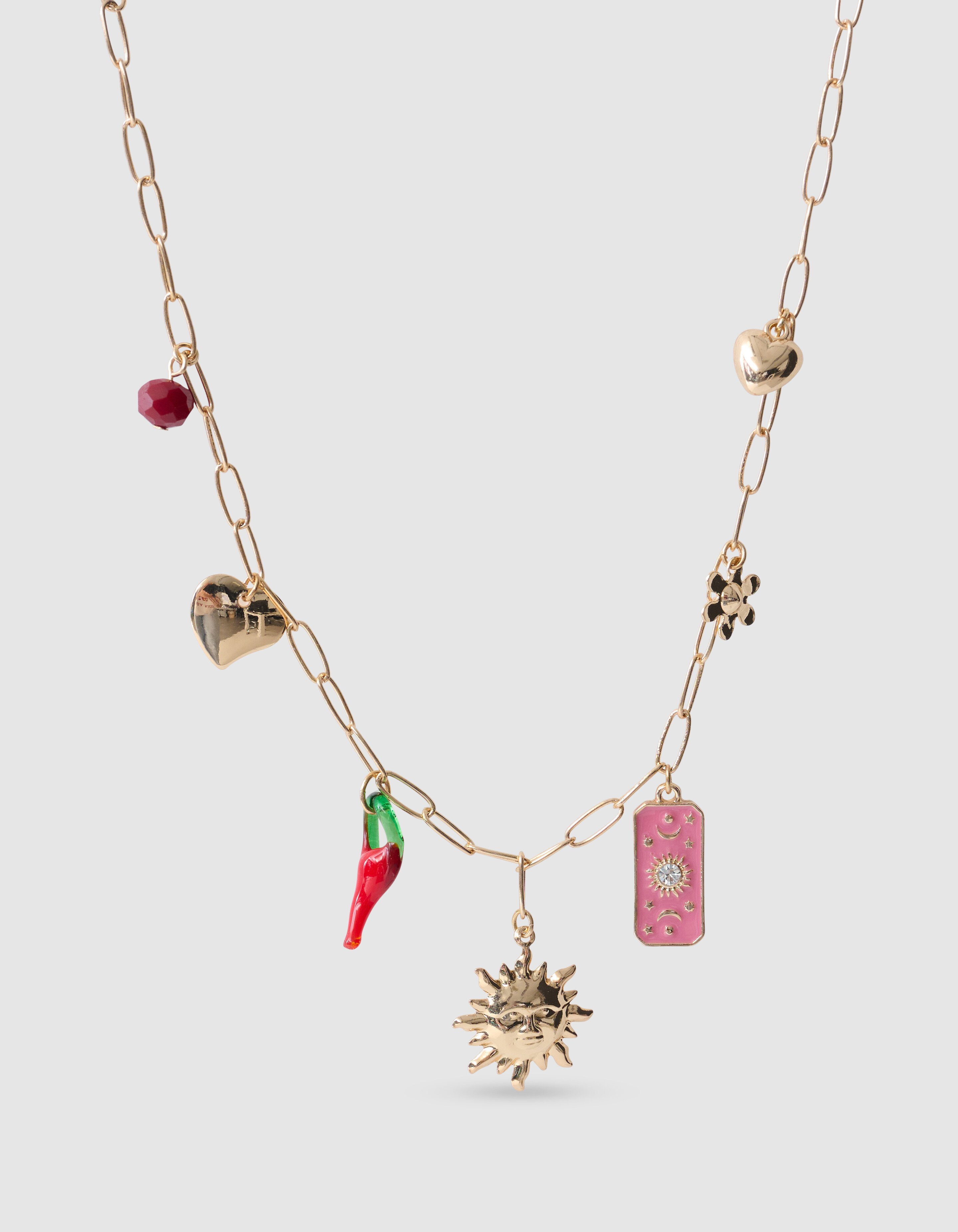 Pfeffer Charm Halskette Gold SHOEBY ACCESSOIRES