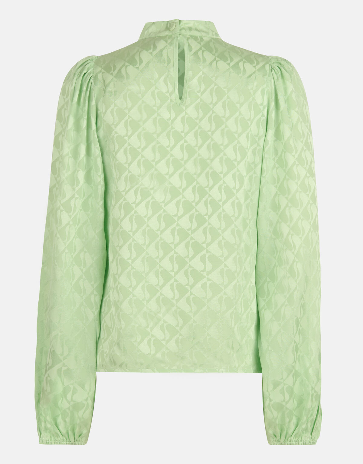 Satin Jacquard Bluse Grün SHOEBY WOMEN