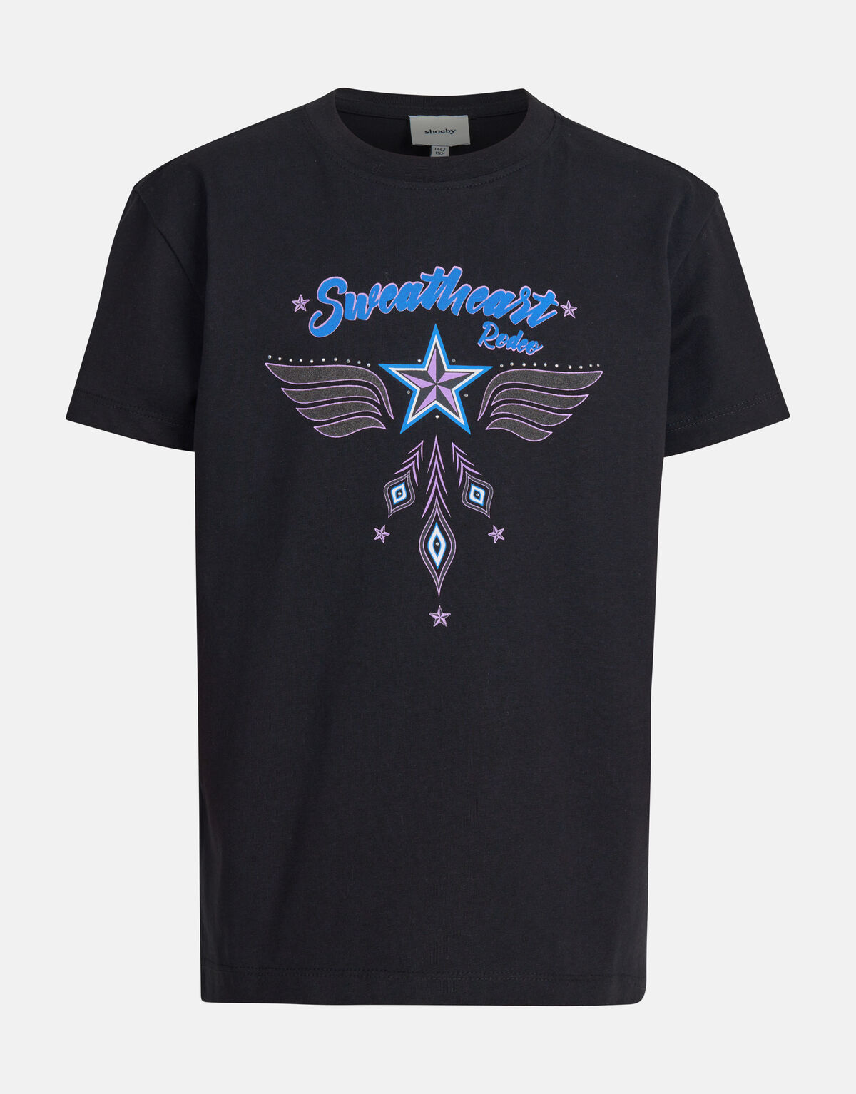 Western Artwork T-shirt Schwarz SHOEBY GIRLS