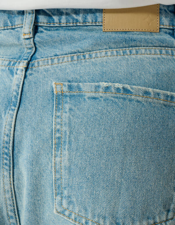 Baggy Fit, umgeschlagene Jeans Mittlerer Stein SHOEBY WOMEN