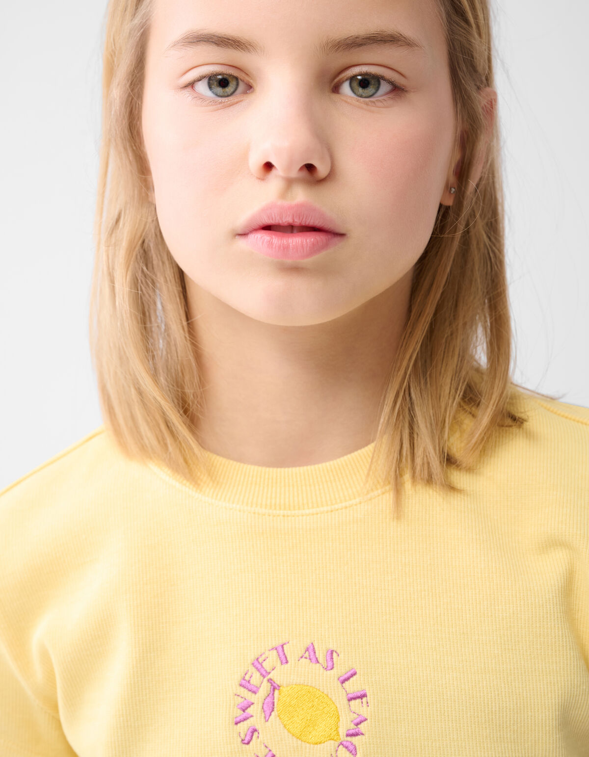 Lemon Crop Top Hellgelb SHOEBY GIRLS