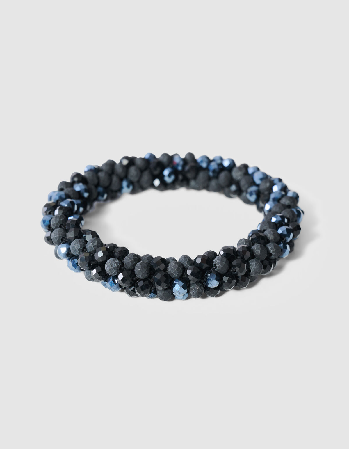 Beaded Elastieken Armband Donkerblauw SHOEBY ACCESSOIRES