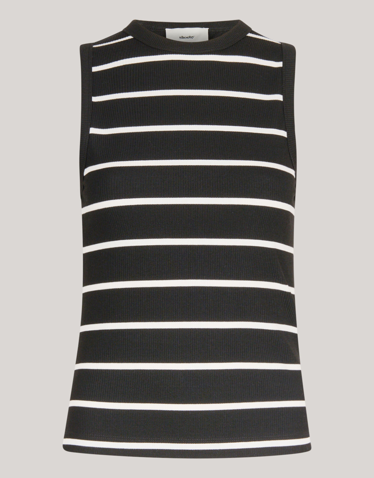 Gestreepte Tanktop Zwart/Wit SHOEBY WOMEN