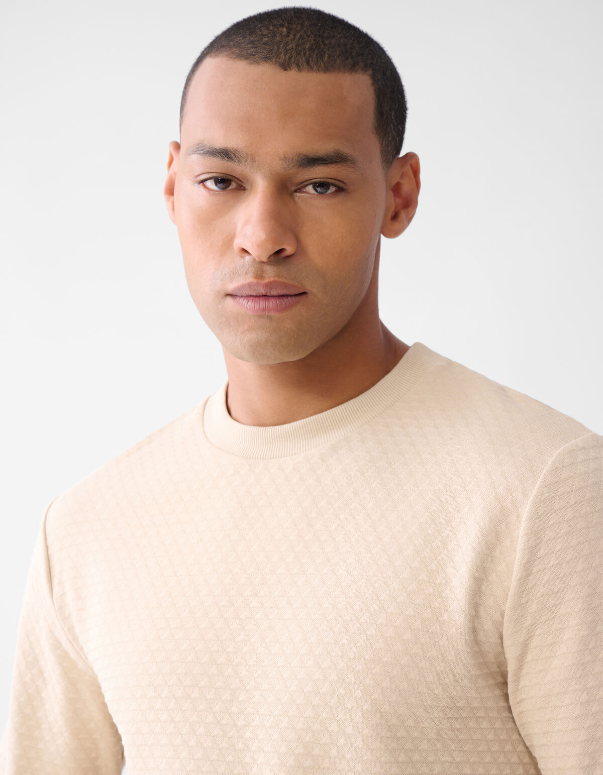 Struktur T-Shirt Sand SHOEBY MEN