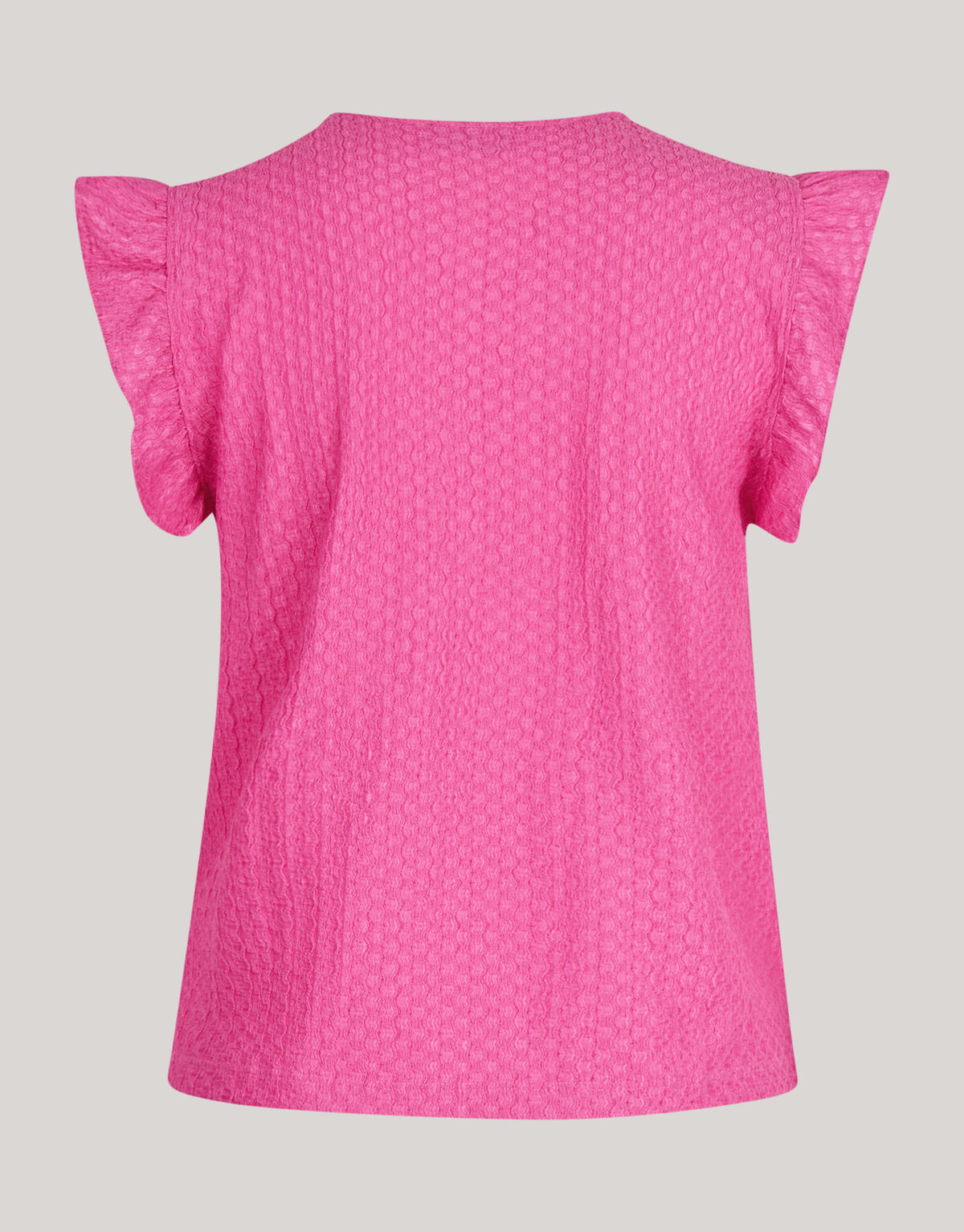 Crinkle-Rüschen-Top Rosa SHOEBY WOMEN