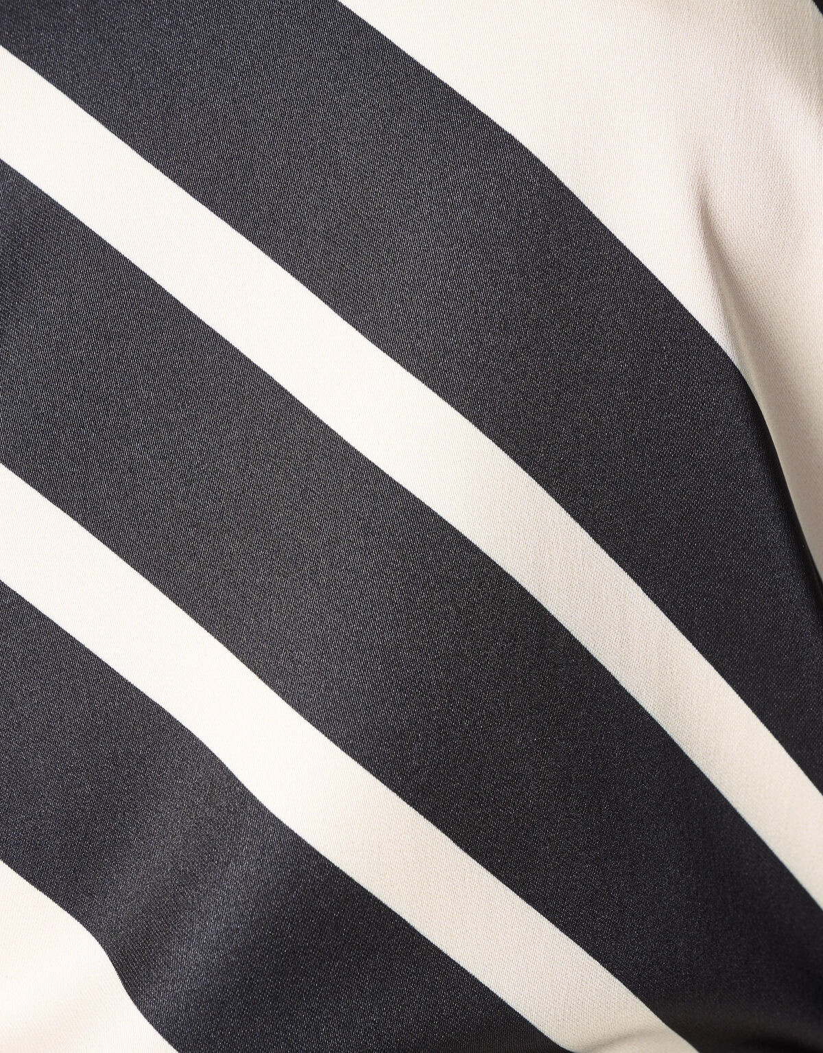 Gestreepte Satijnen Singlet Zwart/Wit SHOEBY WOMEN