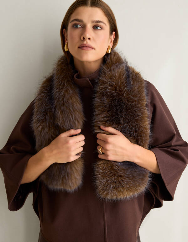 Faux-Fur-Schal Braun By Mieke SHOEBY ACCESSOIRES