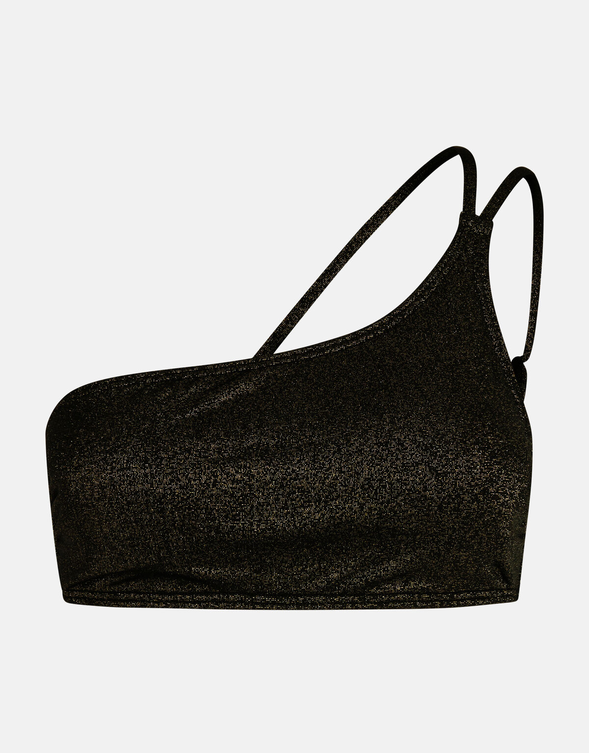 Glitzer-Bikinioberteil Schwarz SHOEBY ACCESSOIRES