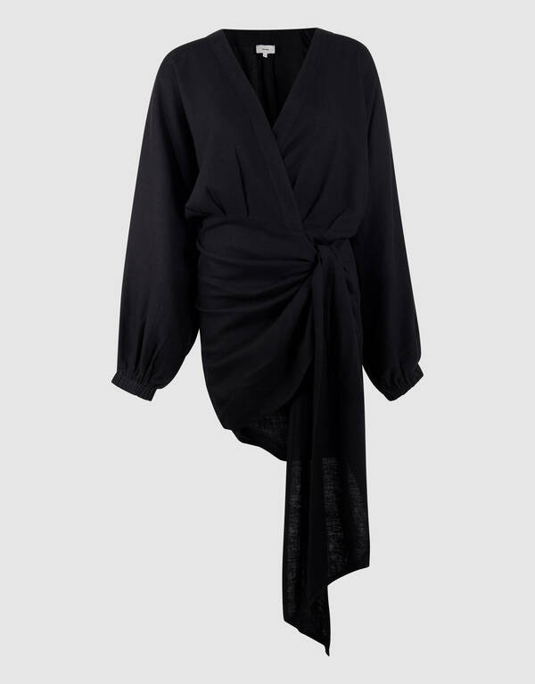 Wickel-Minikleid Schwarz von Lonneke SHOEBY WOMEN