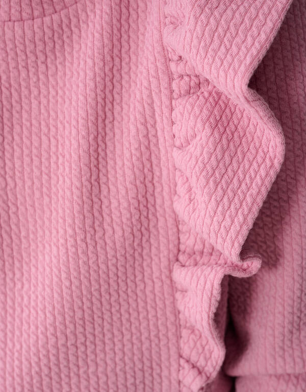 Struktur Rüschenoberteil Rosa SHOEBY GIRLS