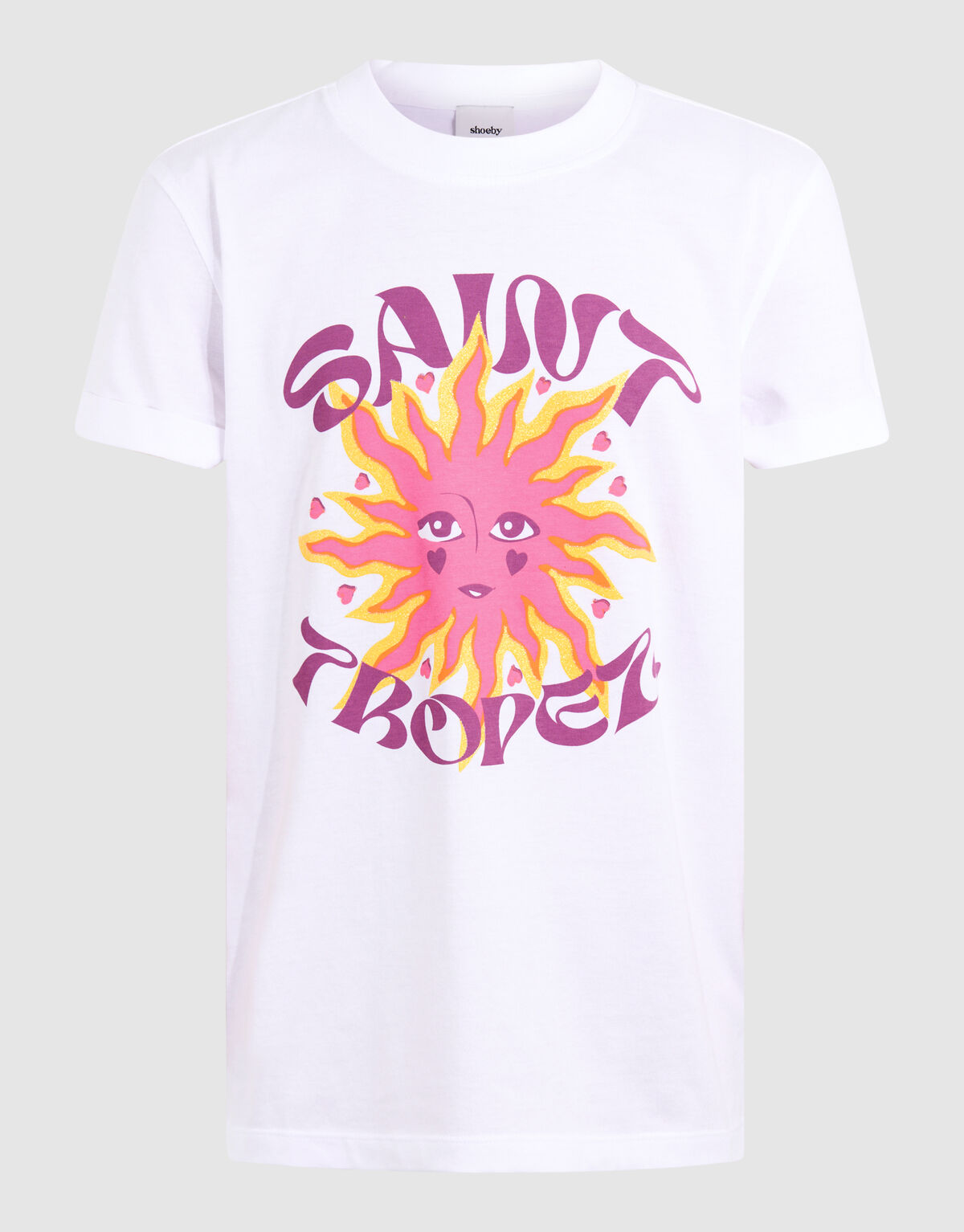 Saint Topez Artwork T-shirt Weiß SHOEBY GIRLS