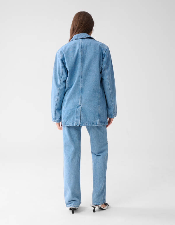 Übergroßer Denim-Blazer Mediumstone SHOEBY WOMEN