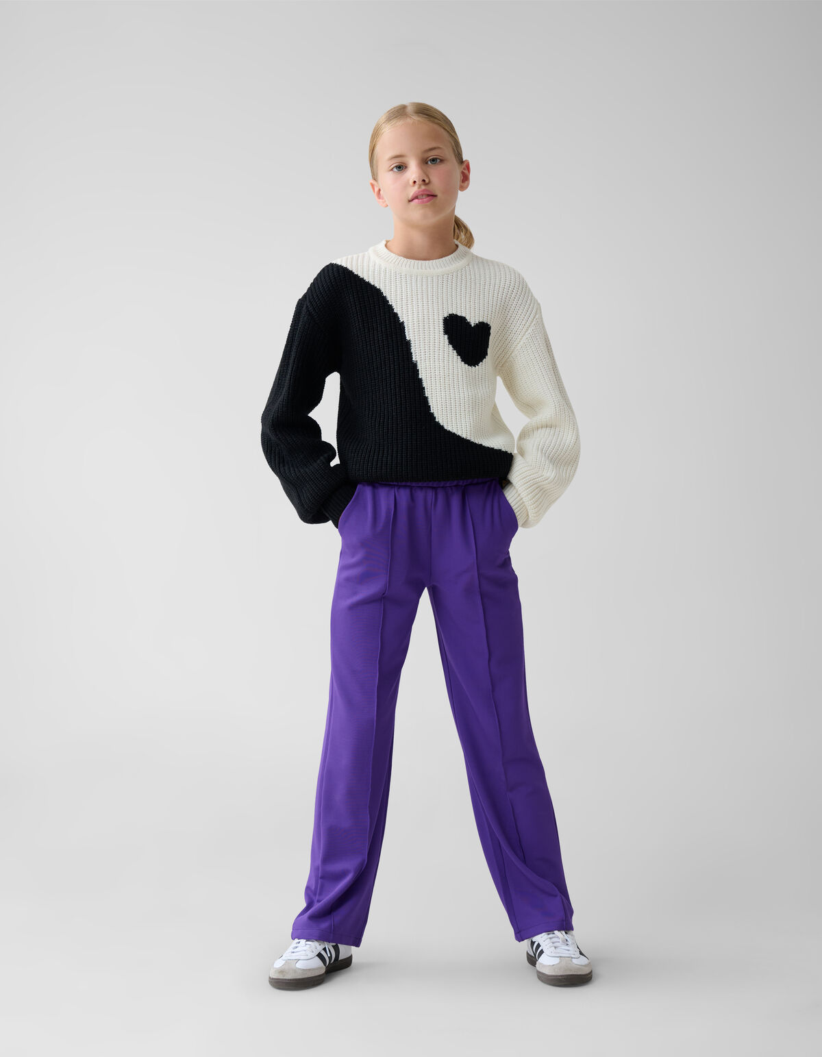 Basic-Hose mit weitem Bein Lila SHOEBY GIRLS