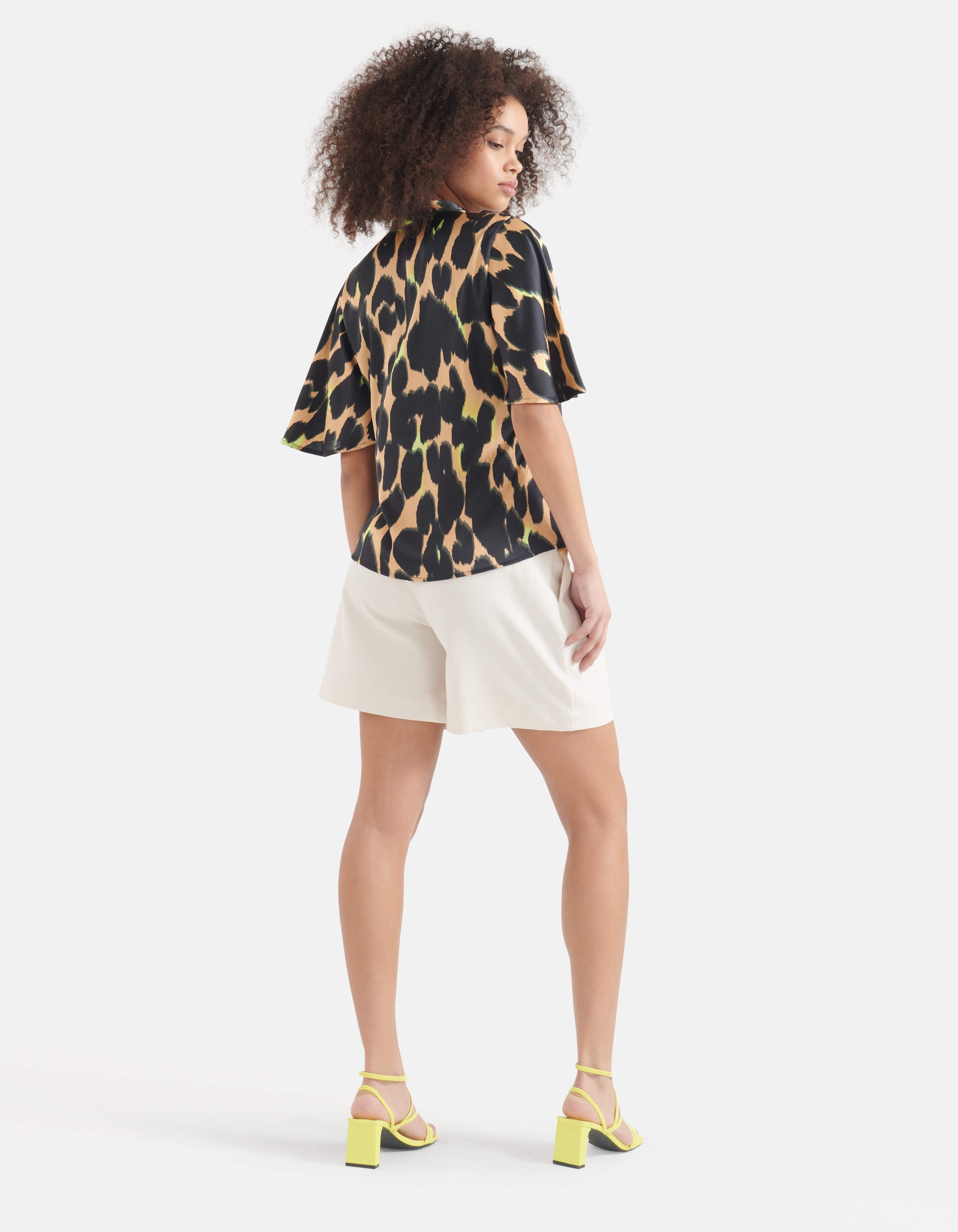 Top mit Leopardenmuster Braun SHOEBY WOMEN