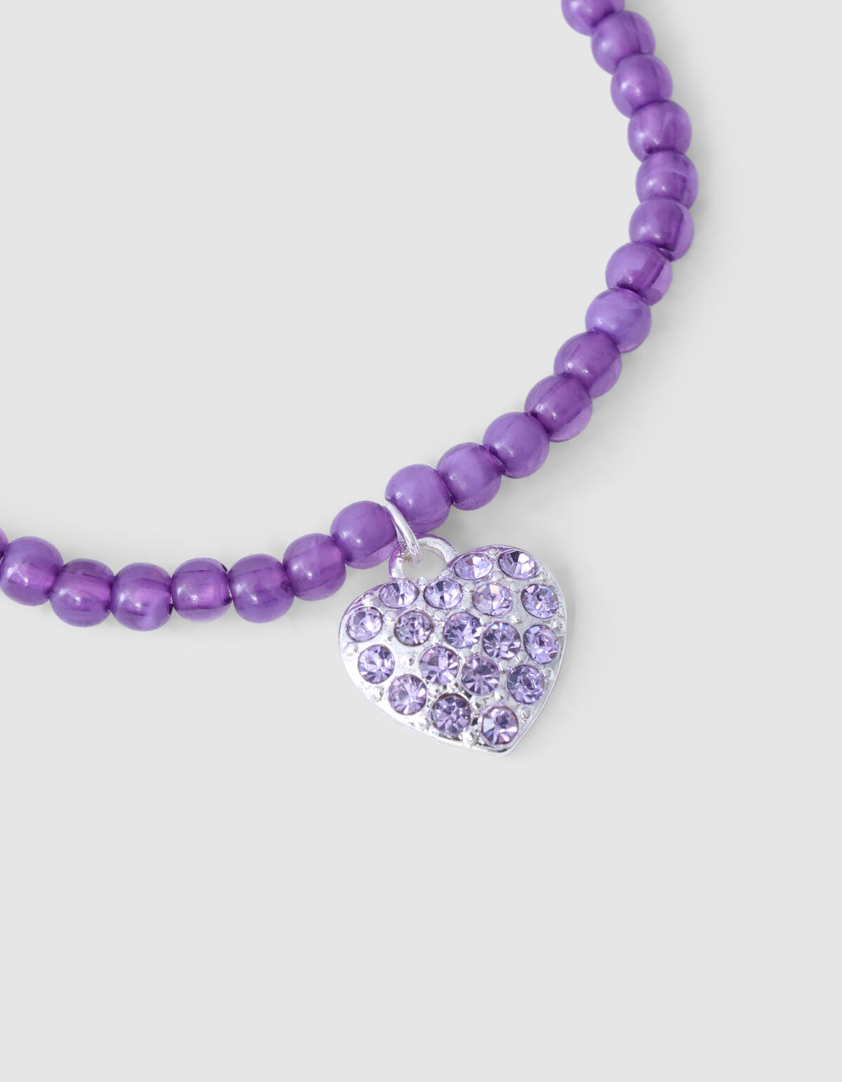 Strass Herz Armband Lila SHOEBY ACCESSOIRES