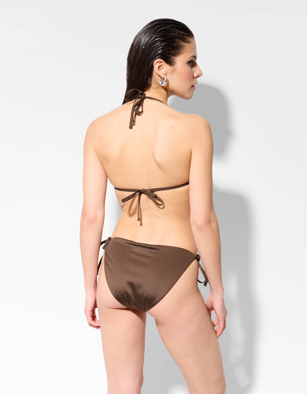 Nieten-Bikinioberteil Dunkelbraun SHOEBY ACCESSOIRES