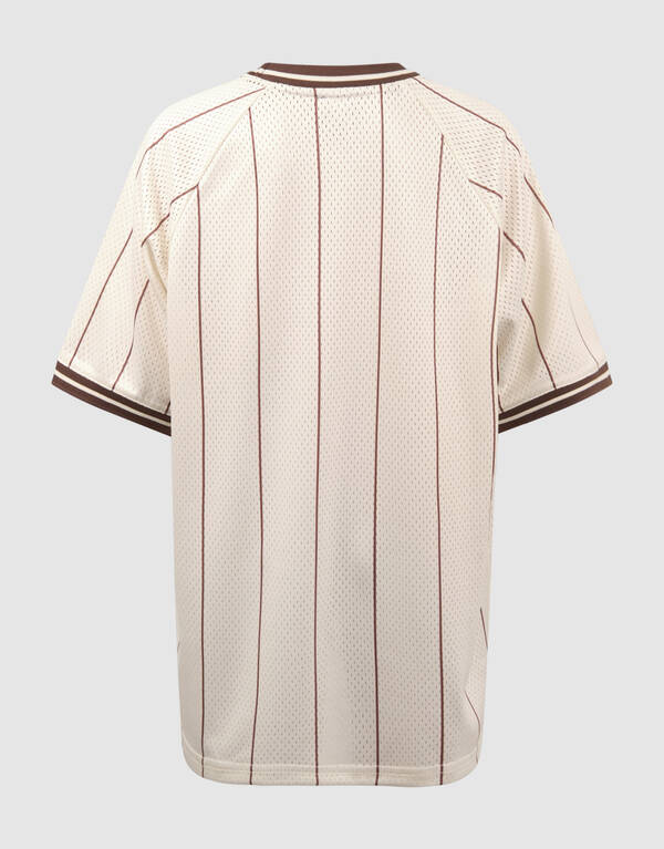 &Uuml;berdimensionales sportliches T-Shirt in gebrochen SHOEBY BOYS