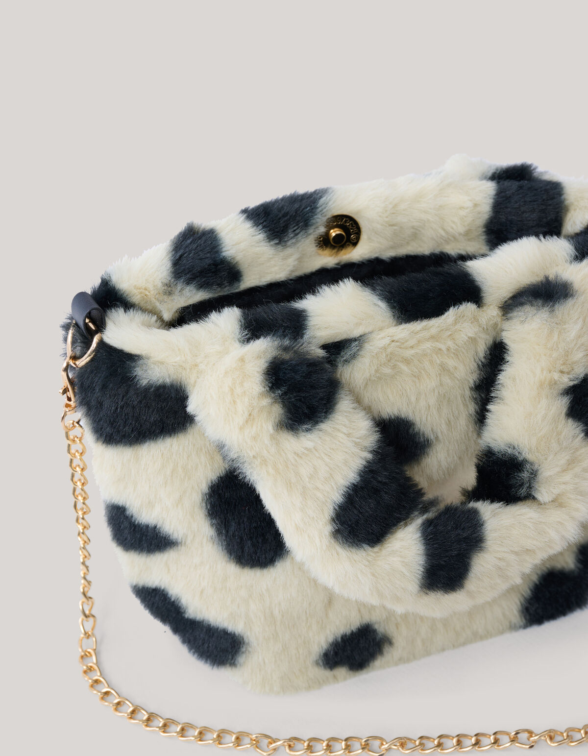 Pelzige Herz Tasche Off Weiß SHOEBY ACCESSOIRES