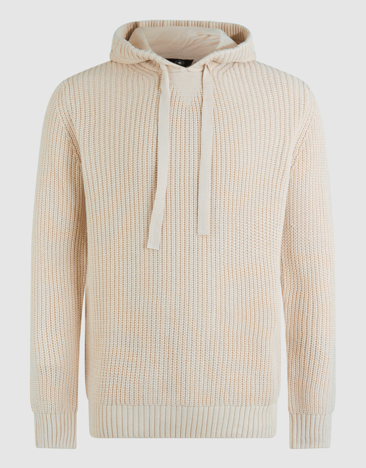 Strick-Hoodie in Off White SHOEBY MEN