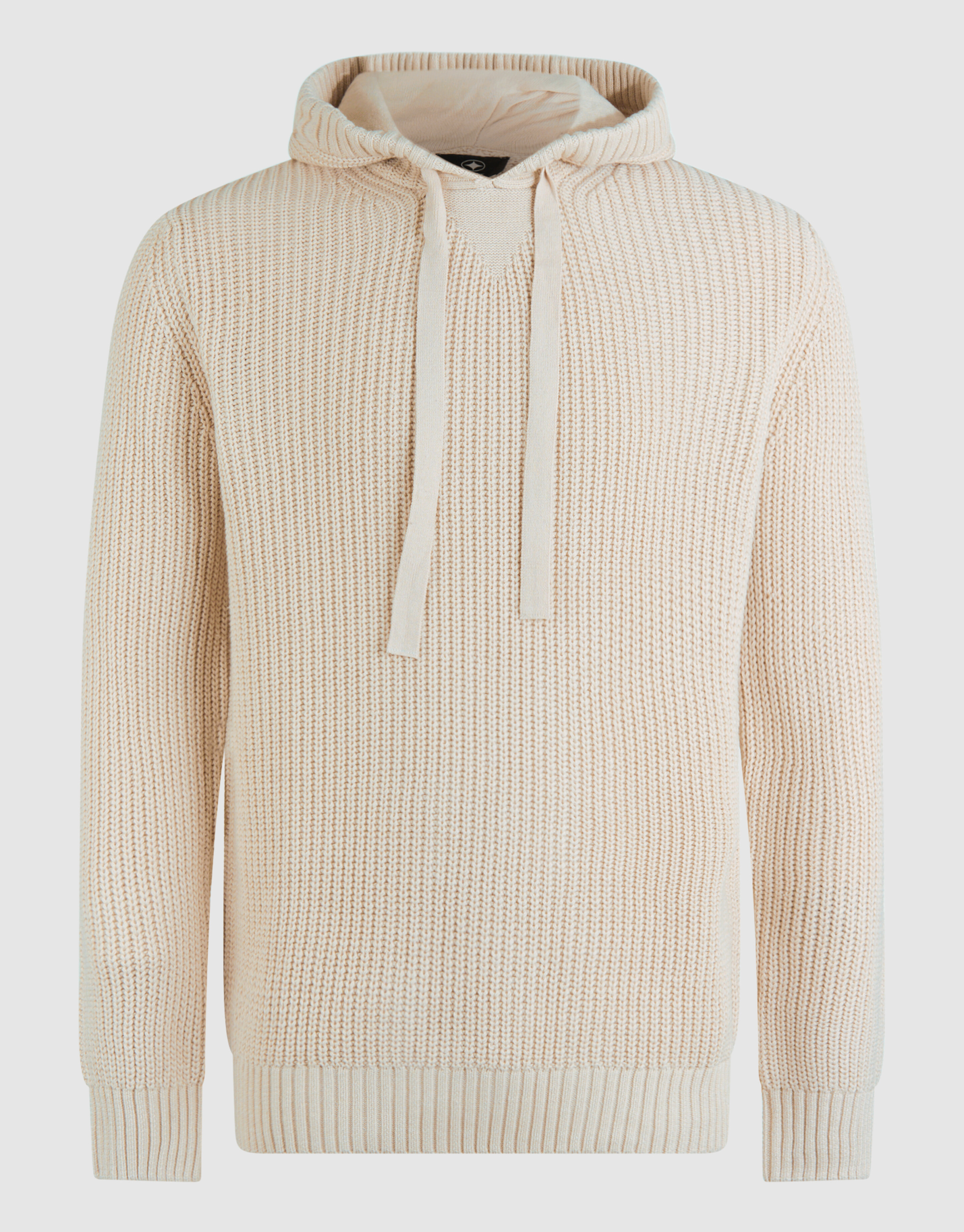 Strick-Hoodie in Off White SHOEBY MEN