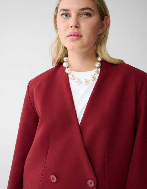 Oversized Blazer Dunkelrot SHOEBY WOMEN