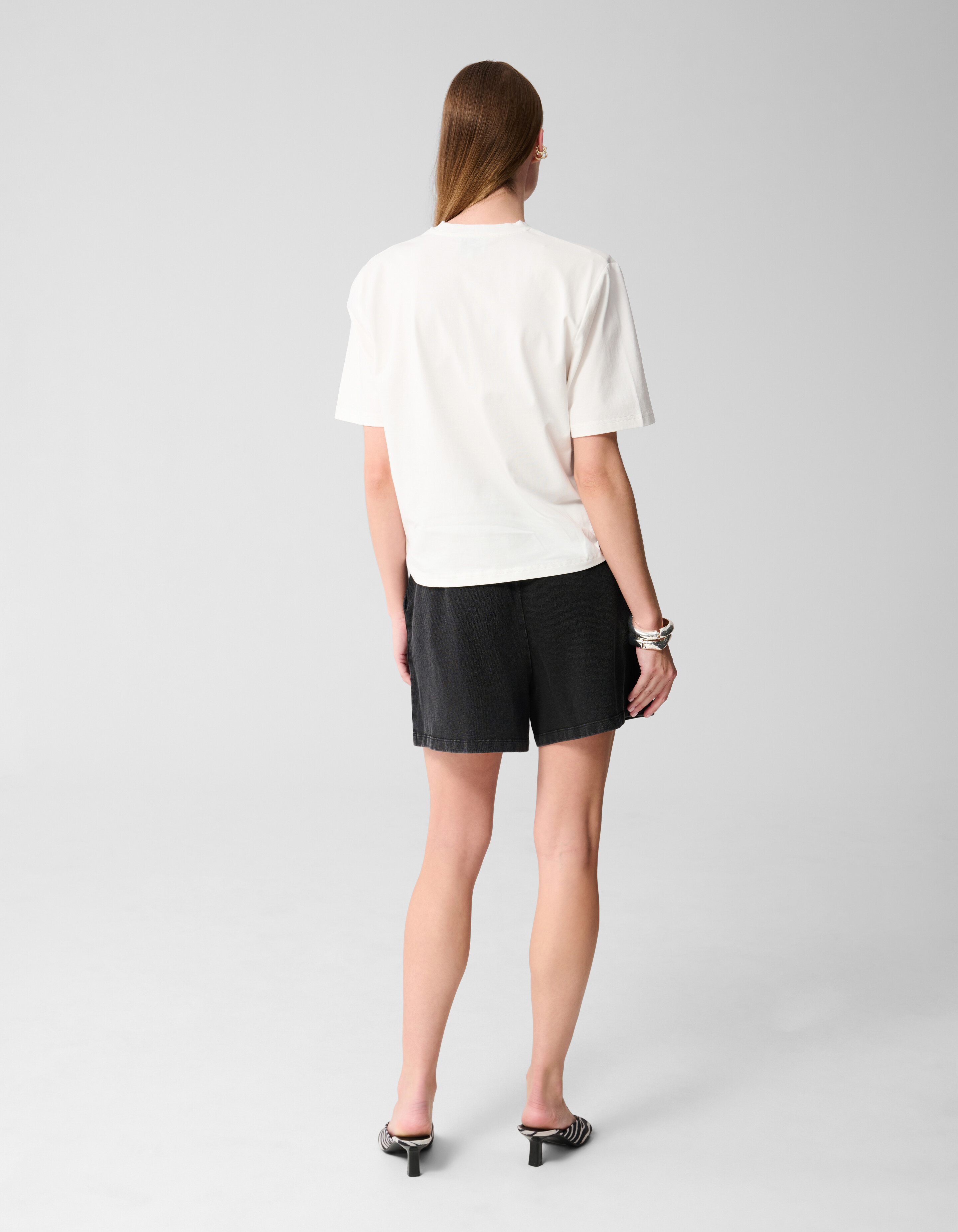 Gepolstertes T-shirt Weiß SHOEBY WOMEN