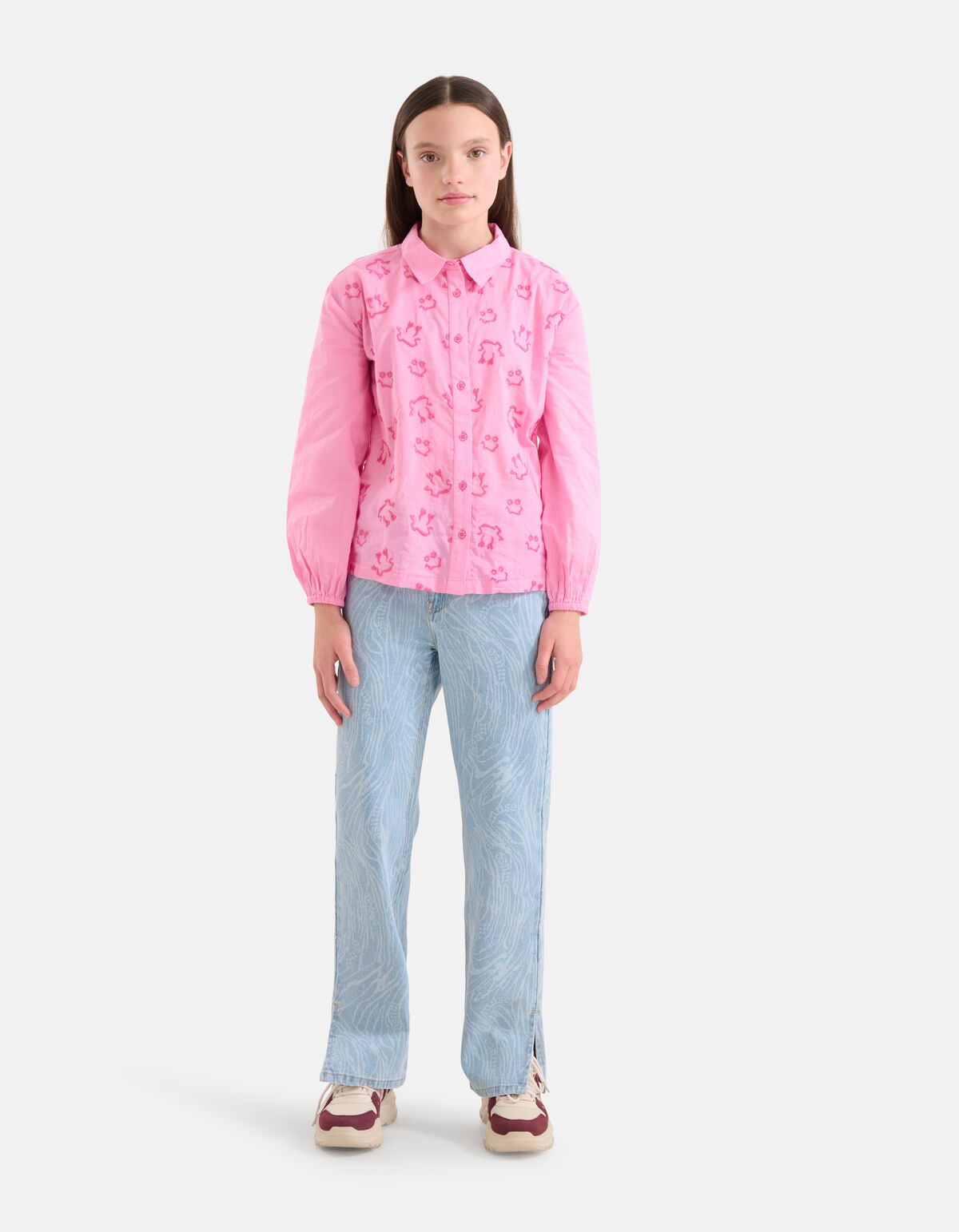 Embroidery Blouse Roze SHOEBY GIRLS