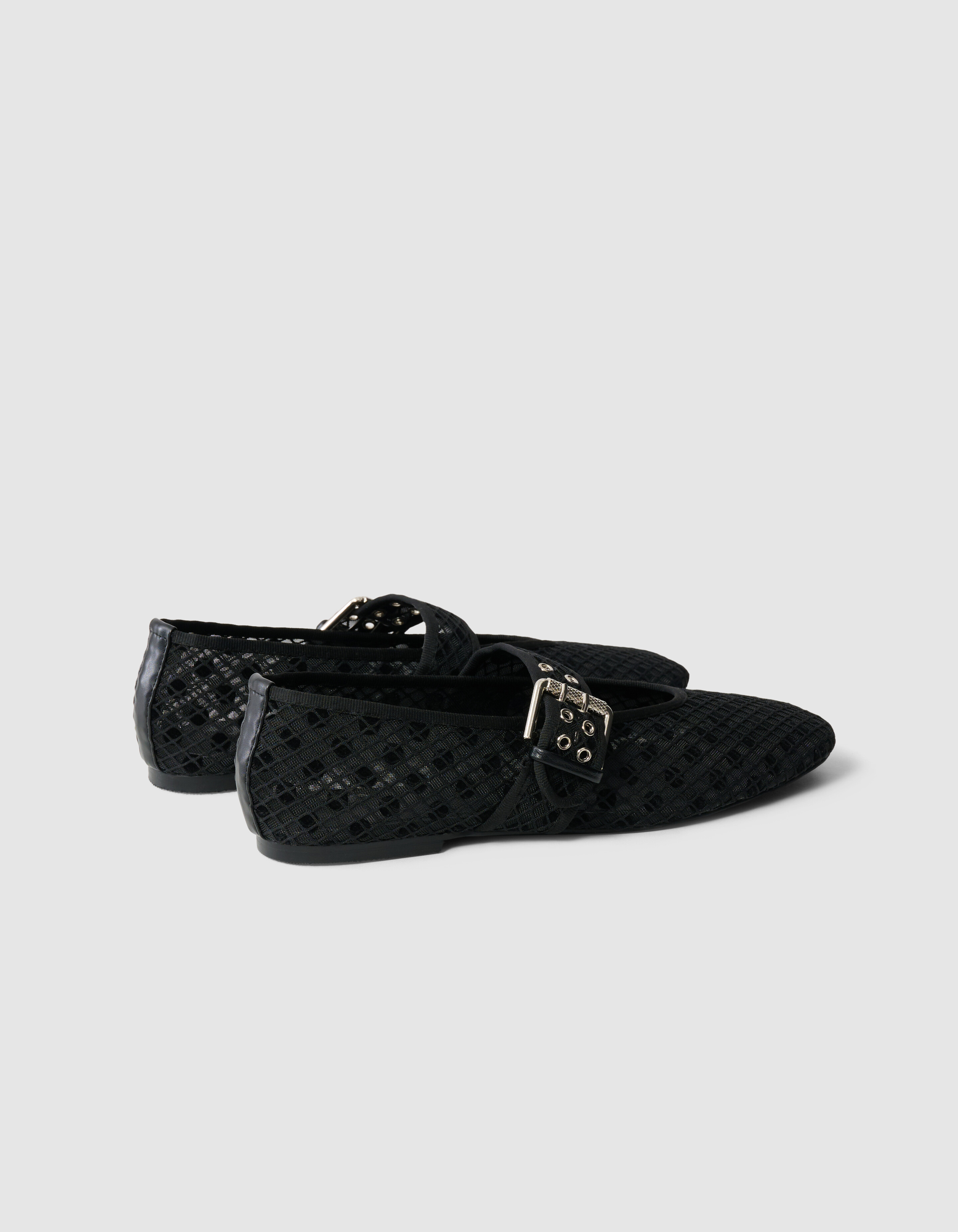 Polkadot Mesh Slipper Schwarz SCHOENEN SHOEBY