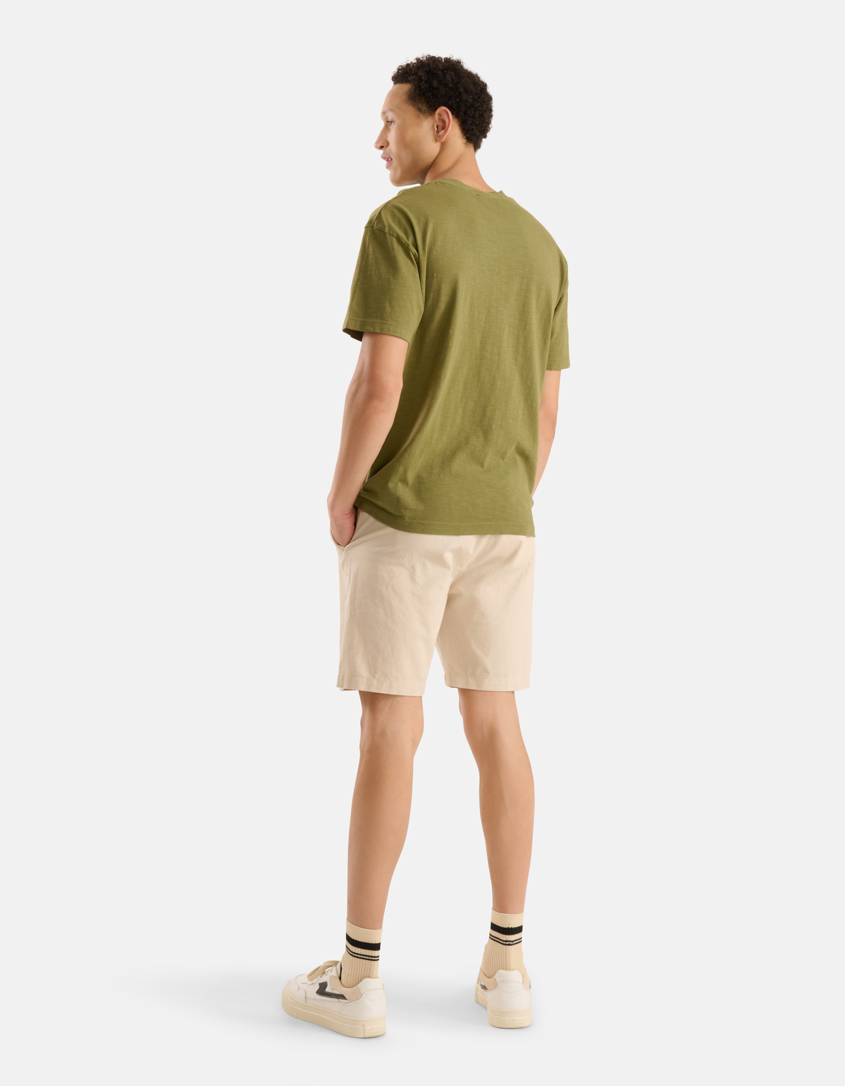 Jersey-T-Shirt Olivgrün SHOEBY MEN