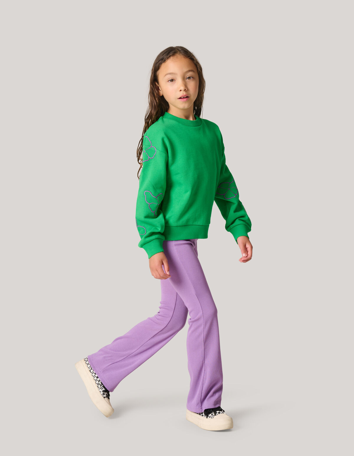 Pullover mit Stickerei Dunkelgrün SHOEBY GIRLS
