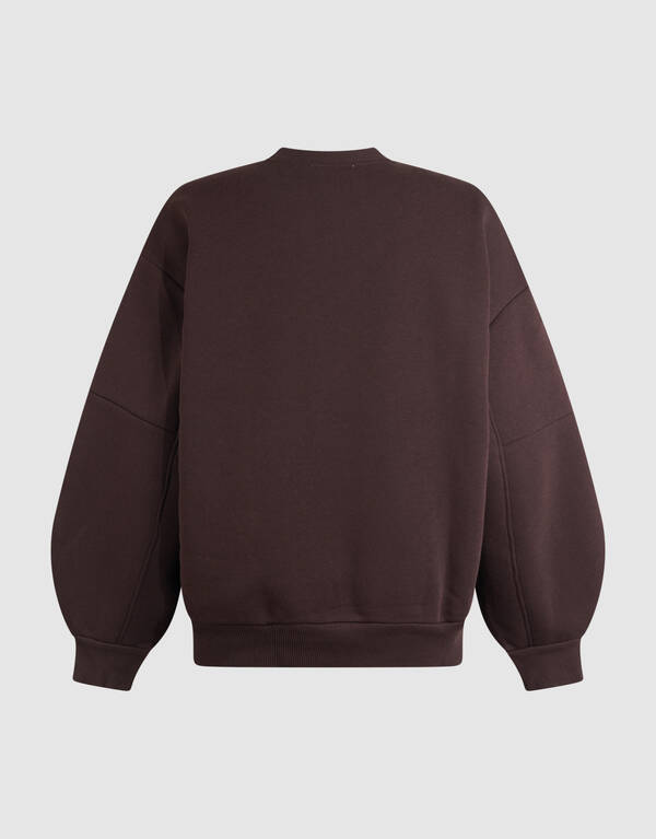 Pullover mit gro&szlig;en &Auml;rmeln Dunkelbraun SHOEBY WOMEN