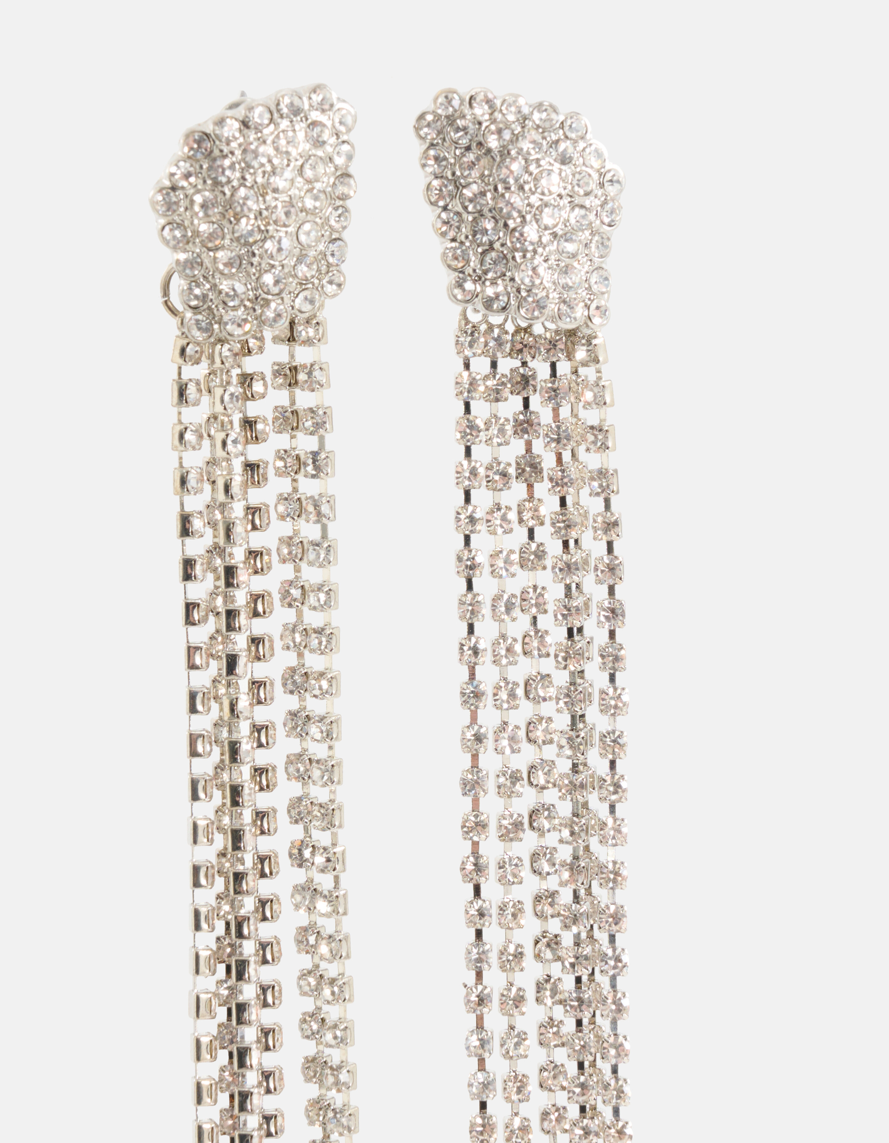 Strass-Ohrringe Silber SHOEBY ACCESSOIRES