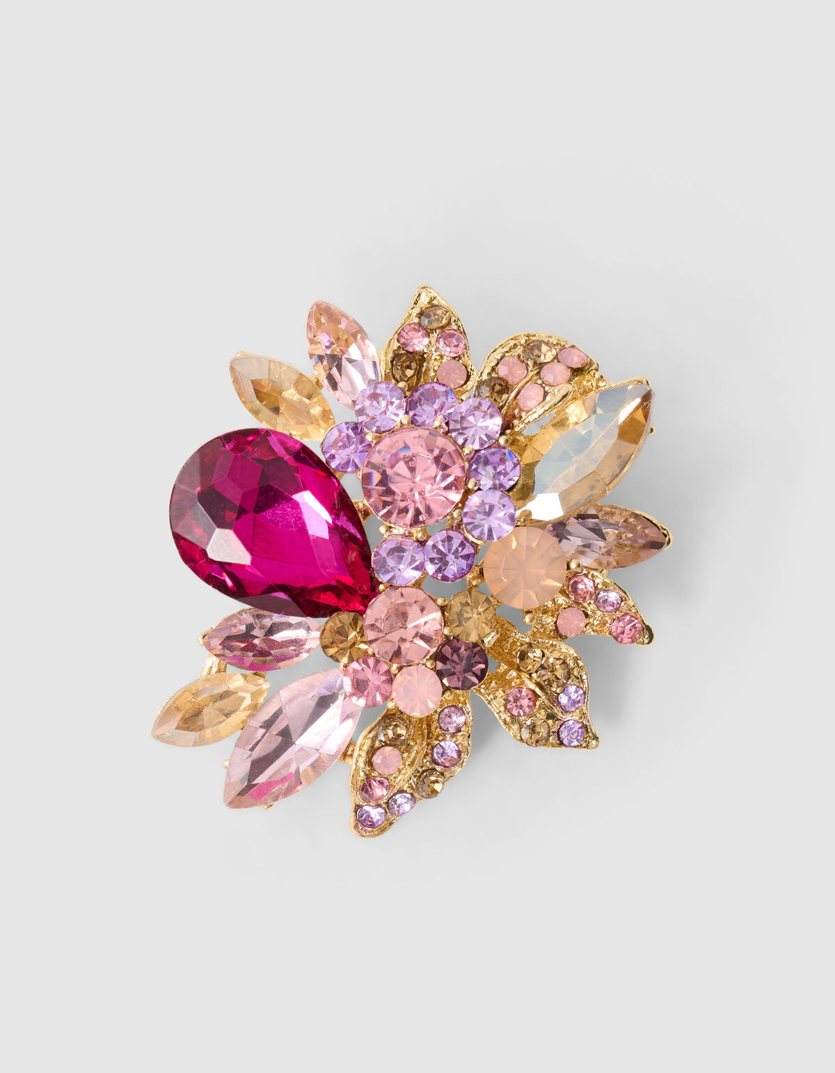 Multistrass-Brosche Gold SHOEBY ACCESSOIRES