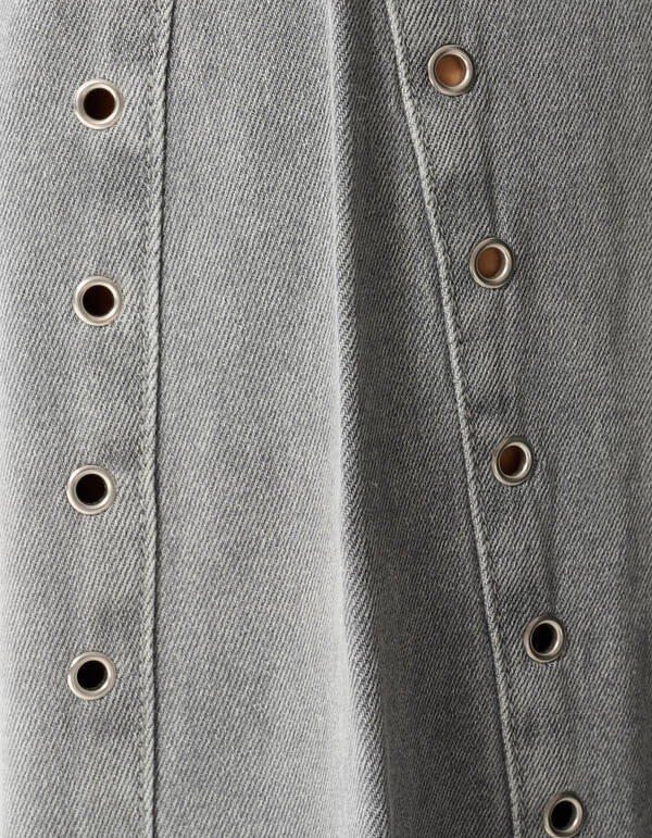Eyelet Barrel Fit Jeans Grau SHOEBY WOMEN