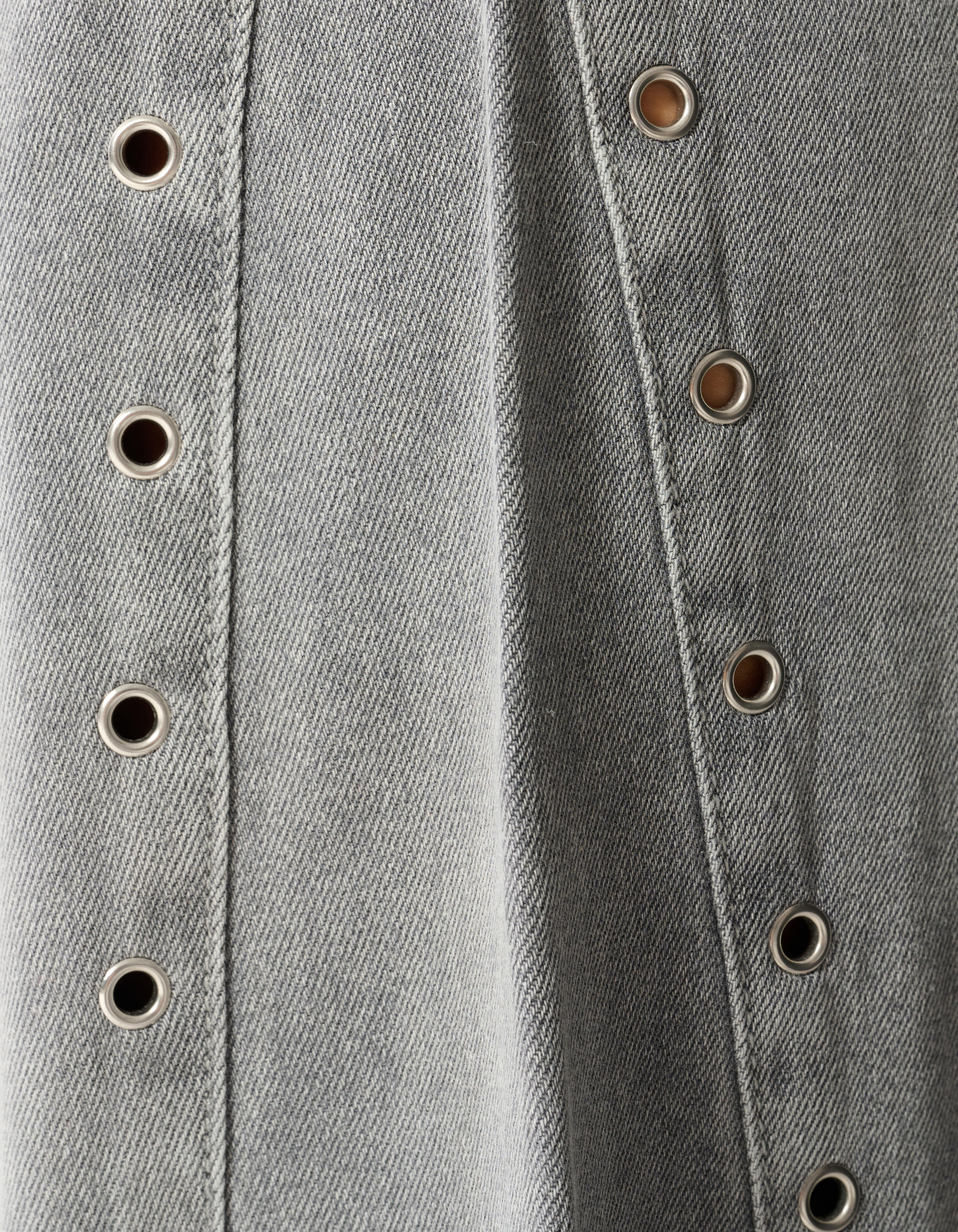 Eyelet Barrel Fit Jeans Grau SHOEBY WOMEN