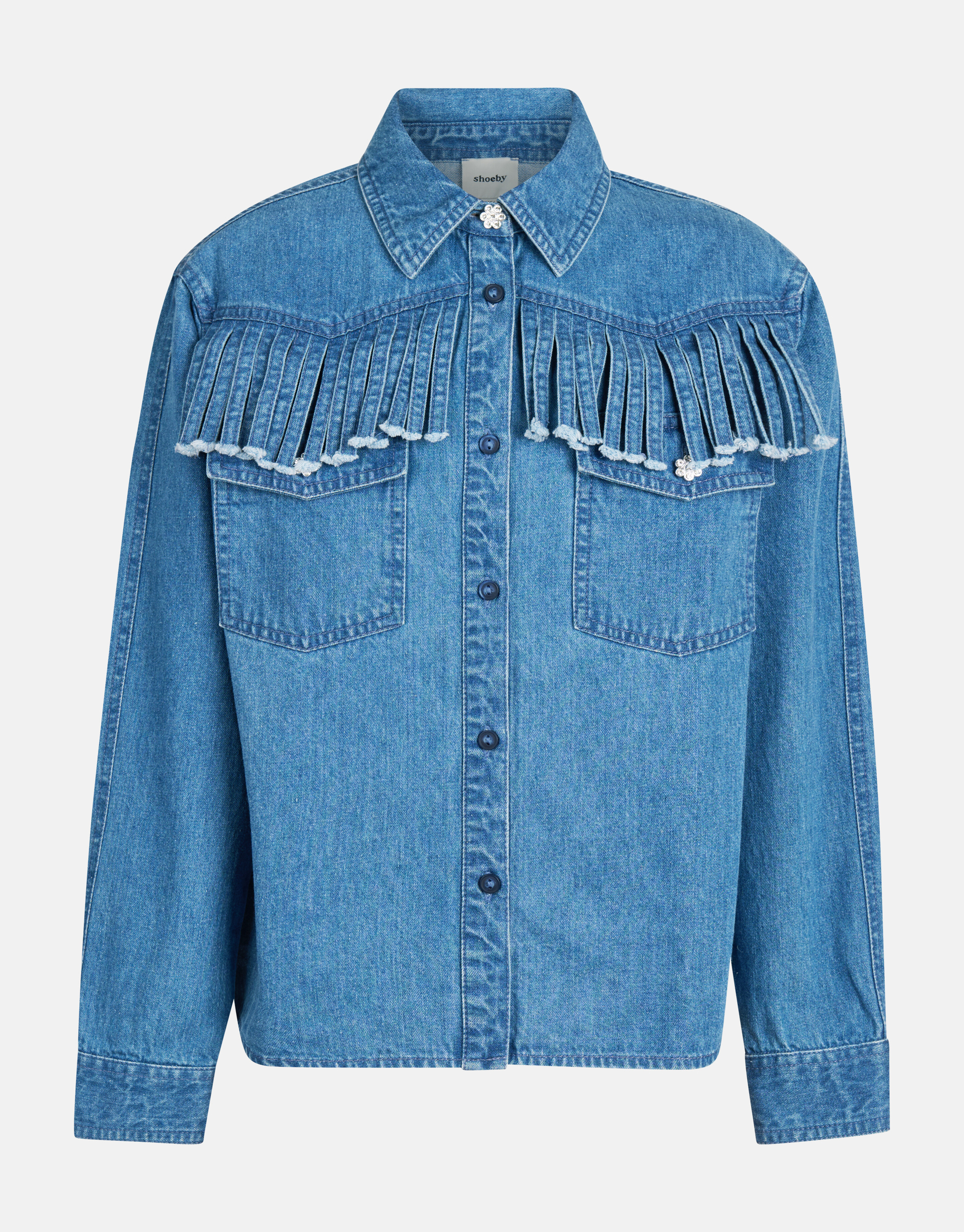 Denim-Bluse Blau SHOEBY GIRLS