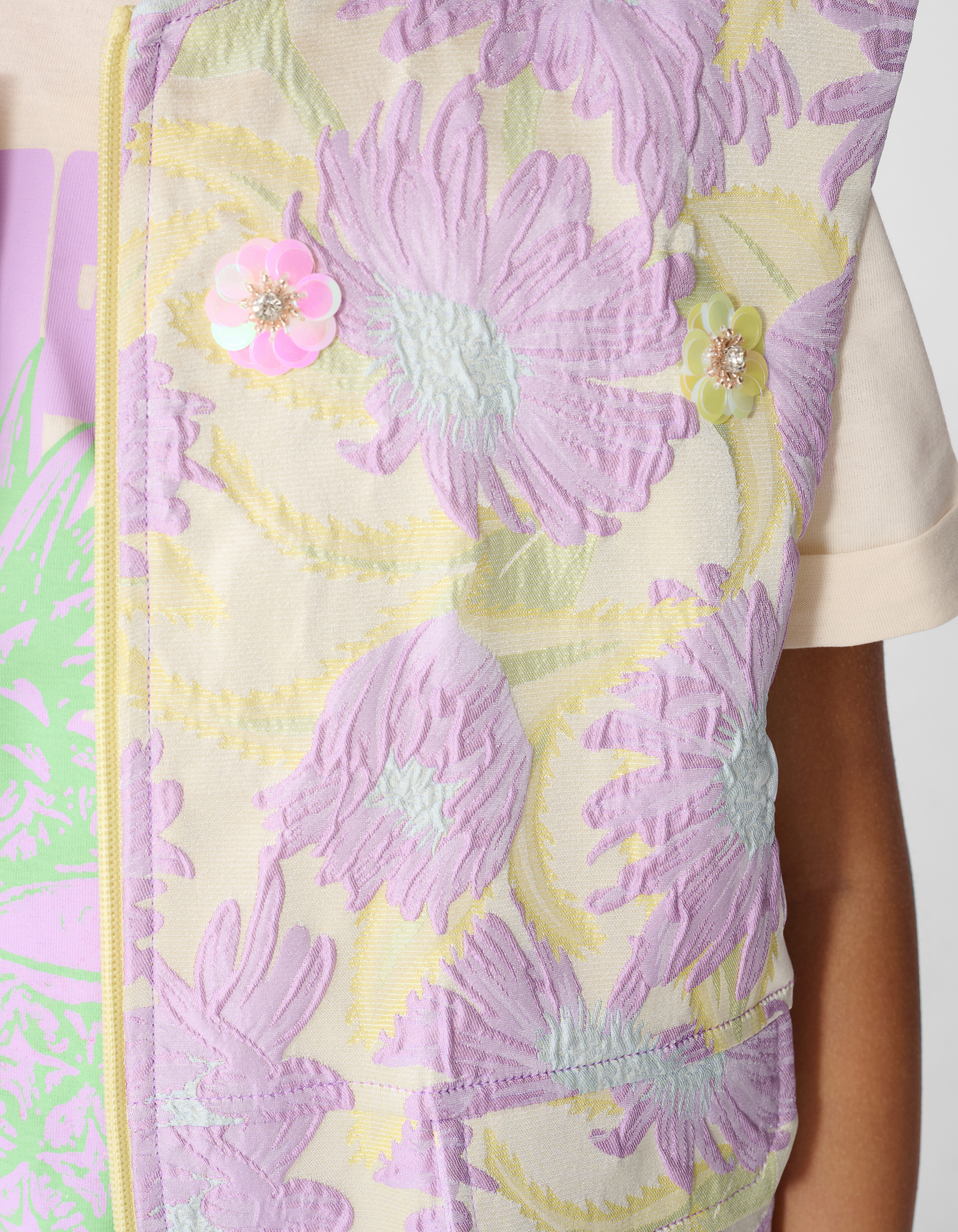 Verzierte Bomberweste Hellviolett SHOEBY GIRLS