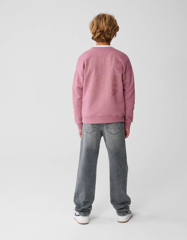 Wanderlust Kunstpullover Hellrosa SHOEBY BOYS