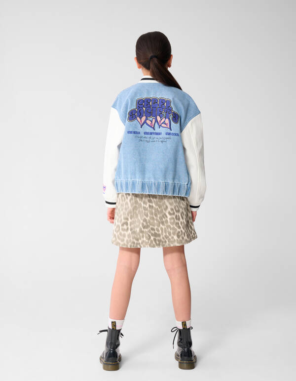 Faltenrock Mini Leopard Hellbraun SHOEBY GIRLS