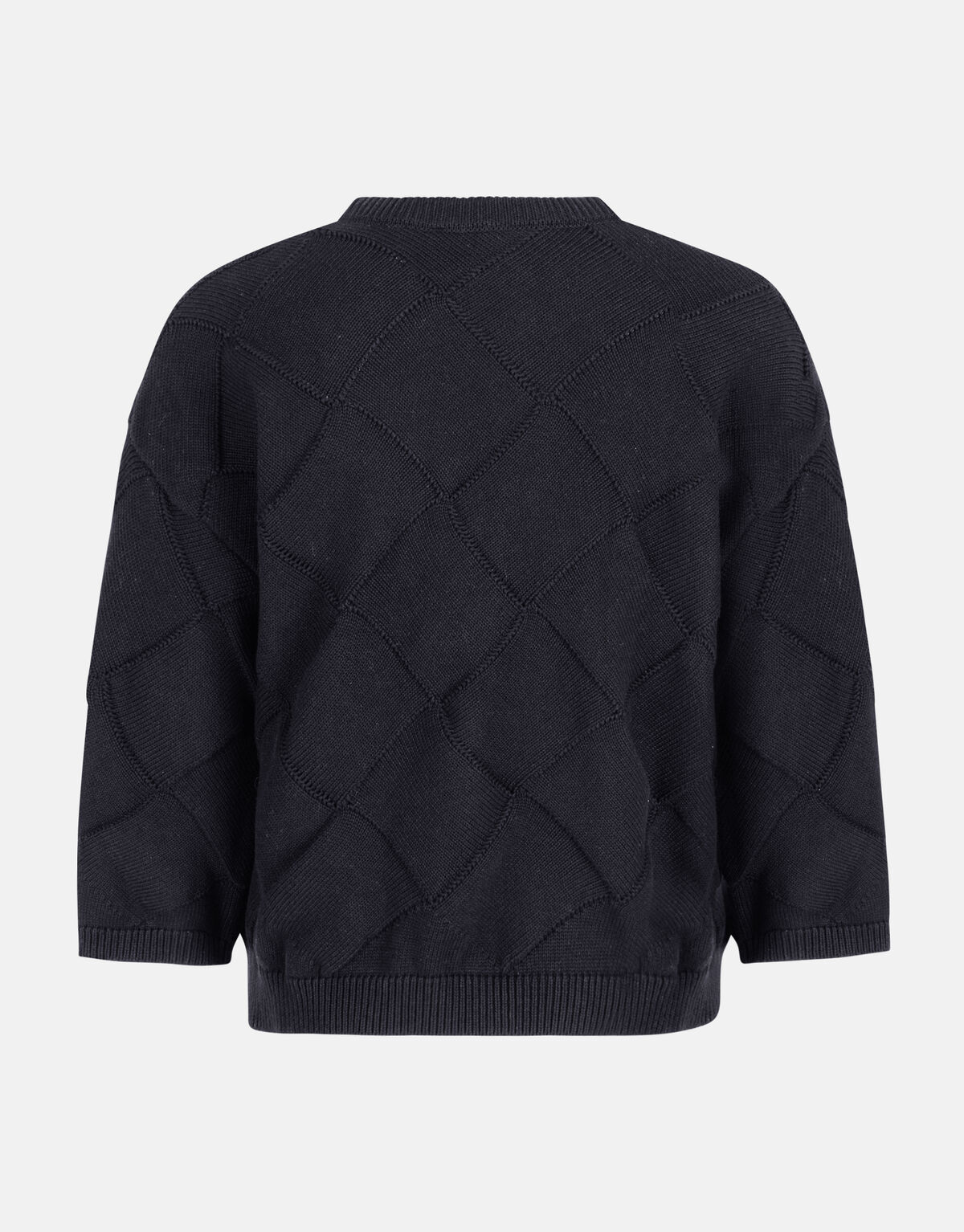 Karierter Strickpullover Schwarz SHOEBY WOMEN